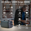 1200W tragbarer Solargenerator Power Station Supply Backup